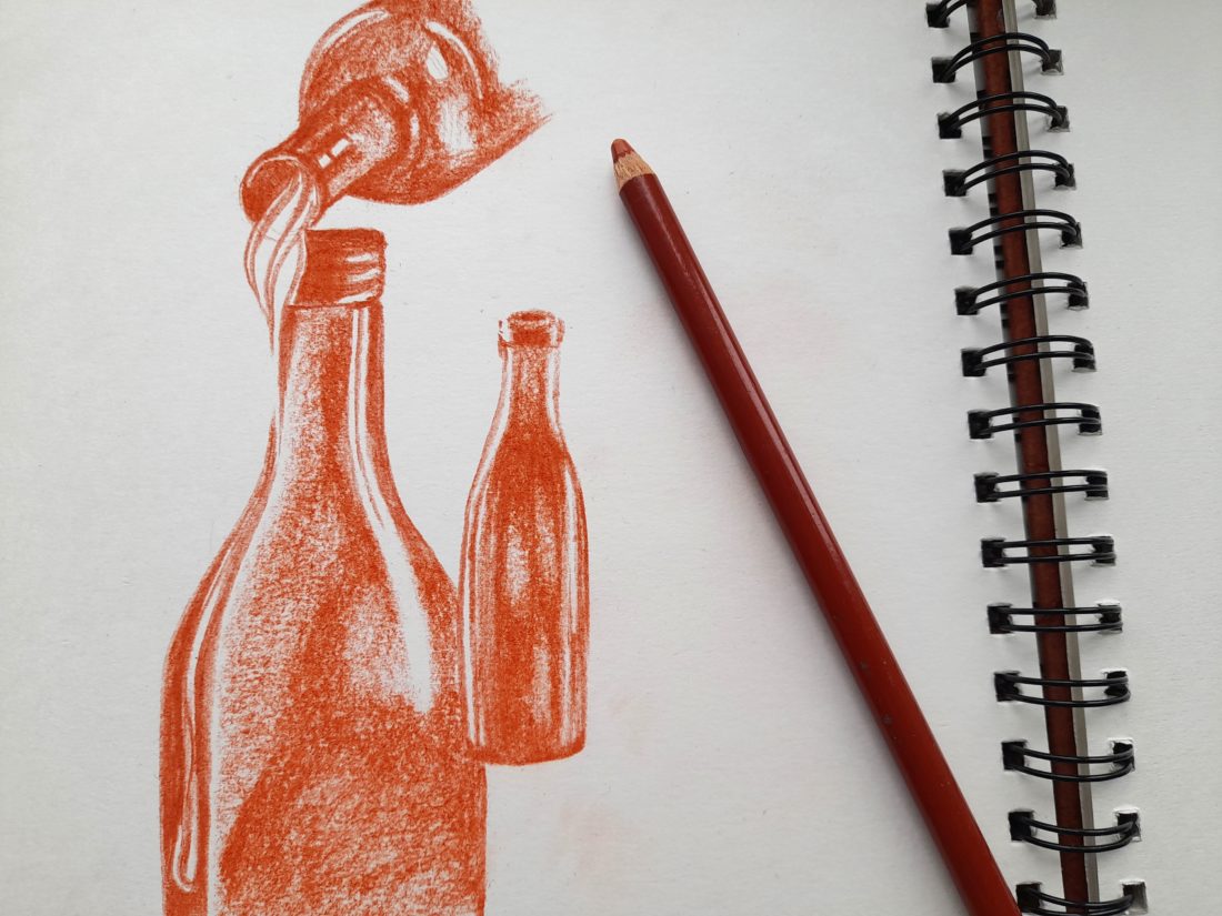 bottles-drawn-on-paper