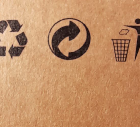 Recycling-icons-on-cardboard-packaging